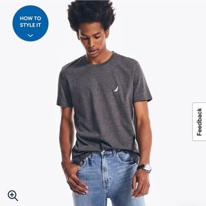 Nautica Men's Charcoal Tee